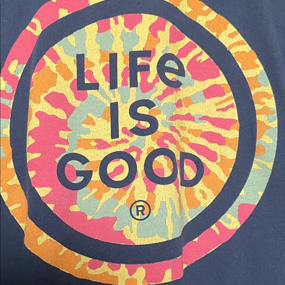 Life Is Good Charcoal Long Sleeve with Vibrant Logo - Picture 7 of 13